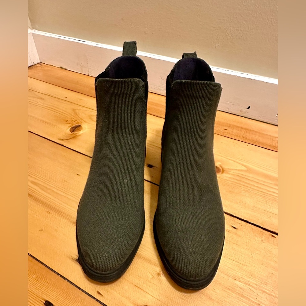 Rothy's Lug Boots - Forest Green, Size 7.5